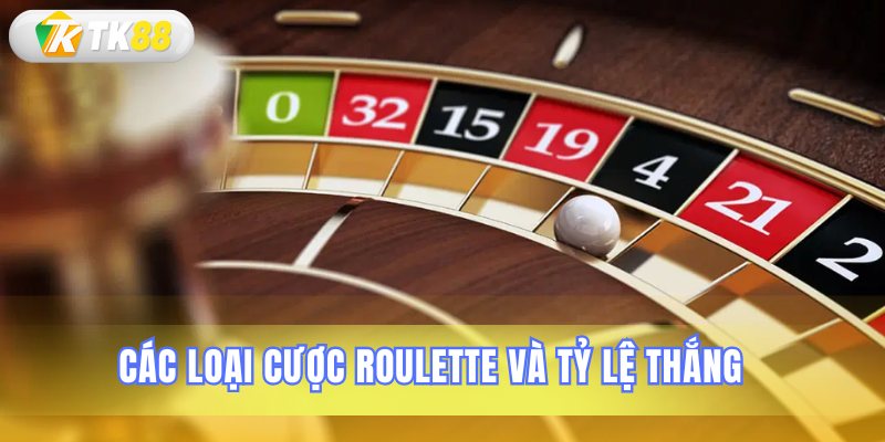 Phân loại các kiểu cược trong trò Roulette